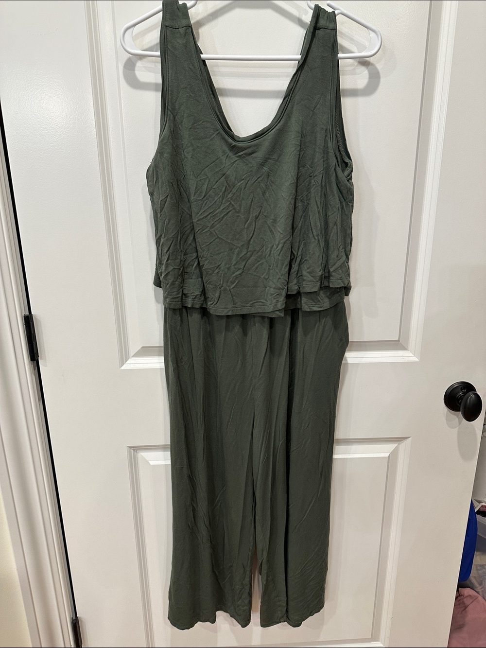 A Pea in the Pod Olive Green Sleeveless Maxi Dress